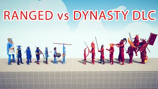 RANGED TEAM vs DYNASTY DLC TEAM - Totally Accurate Battle Simulator TABS