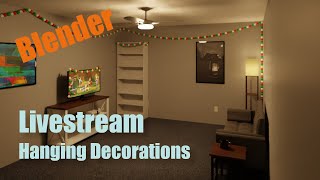 Geometry Nodes - Hanging Decorations Livestream