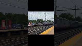 A fast #amtrak 20 through Princeton Junction. #train #northeastcorridor #railfanning #amtraktrain