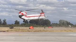 Boeing CH-47 Chinook (Boeing Vertol 234) Taking off from Chillan