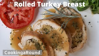 Rolled Turkey Breast  With  Sausage And Herb Stuffing  Recipe