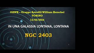 Oggetto del mese: la galassia NGC 2403