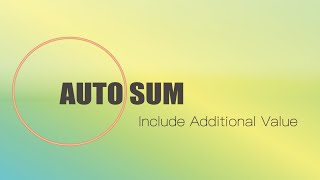 Auto Sum - add cell value to an existing table using F4