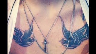 HARRY STYLES NEW SPARROW CHEST TATTOO!!