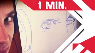 1 MIN. Fast motion drawing MANGA from PICTURES [MY SKILLS] [#02]