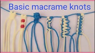 Basic macrame knots for beginners / Basic macrame knots / Macrame knots / macrame knots learning