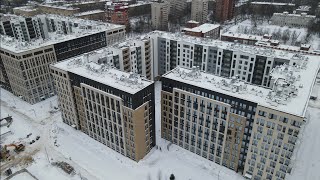 ЖК Светлана Парк, ЖК Панорама Парк Сосновка - 05.02.2022 - 1/2 - Ход строительства