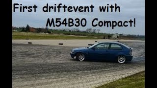 First drift tandems in BMW E46 Compact with M54B30!