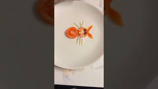 Easy carving tomato plating decoration ideas #carving #platina #shortsfeed