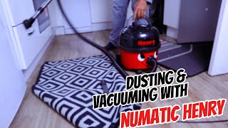 Dusting and Vacuuming With Numatic HENRY Vacuum cleaner| Henry Hoover Sound