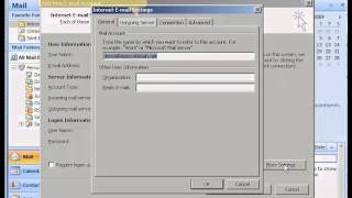 Adding email accounts in Outlook 2007