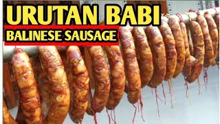 Cara membuat Urutan babi | urutan dendeng (urutan khas bali) balinese sausage (sosis Bali)