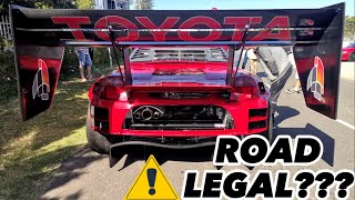 ILLEGAL RACE CARS MADE ROAD LEGAL FOR ONE DAY. Simola hillclimb 2023 street parade PART 1!!!!