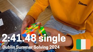 2:41.48 Official 7x7x7 Cube Single | Dublin Summer Solving 2024