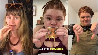 "Fat Girl" Sierra Ann roasts me! I react to her new What I eat videos...