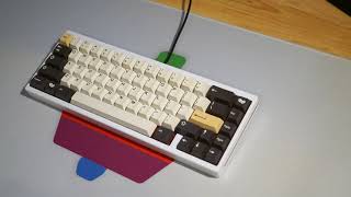 Keycult No1/65 Rev1 (Creamsicle Switches) Typing Test