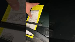 EXPENSIVE PARKING TICKET