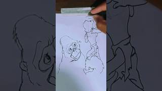 Drawing Tarzan 🥹 #shortsyoutube #speedart #arttutorial #satisfying #tarzan