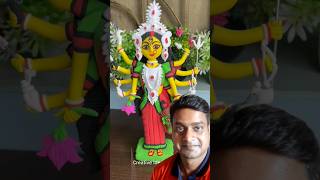 DIY clay Durga Maa murti making #shorts #shortsfeed #trendingshorts