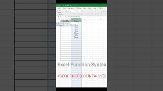 How to create sequential number in Excel  using a function