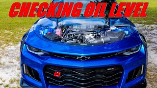 How to Check Your Camaro's Oil Level on the Dipstick