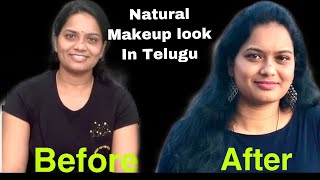 Natural Makeup look |New year Makeup look| Simple Makeup video in Telugu | LakshmiTalks