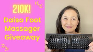 Thank you for 210K! Daiso Foot Massager Giveaway