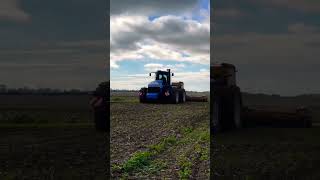 Good working today tractor running away harvesting machinery