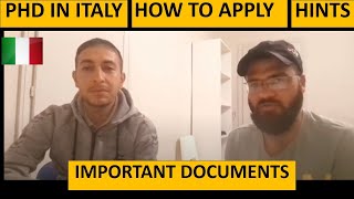 PHD Apply in Italy | Questions Answers  session with Phd Student