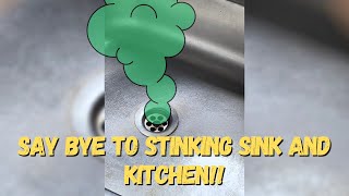 Get rid of funky smell from your sink and kitchen: Sink drain deep clean