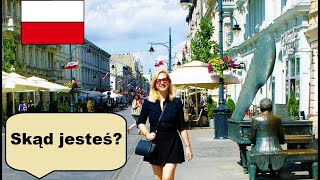 LEARN POLISH (A1): "SKĄD JESTEŚ?" ("WHERE ARE YOU FROM?")/ ENGLISH SUBTITLES