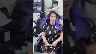 Nhuộm tóc nữa đầu tương phản 2024 | salon hùng đông tinh