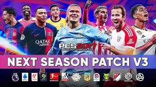 PES 2017 Next Season Patch V3 | AIO 2023/2024