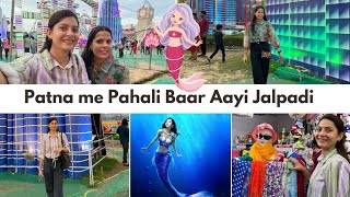 बिहार में Pehali Baar Jalpari 🧜Aayi | Patna Disneyland Mela 2024 | Undar Water Fish Tarnal