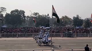 Republic day parade. part 10. motorcycle rider.