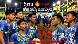 Penonton Auto Riuh🔥 || Duel sengit Arjuna,Riko vs Edo simon,hafiz Babak 8 besar Kebo bule cup ||