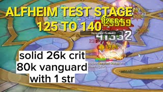 ALFHEIM TEST STAGE 125 TO 140 AGI CRIT BUILD RAGNAROK ORIGIN GLOBAL