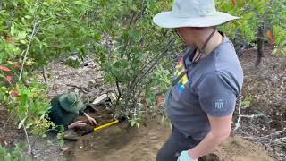 Fill Sand for the Water Pipe with  loyal helper Christopher