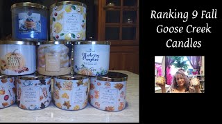 Goose Creek Candles Ranking my last haul 9 candles. #candlereview #goosecreekcandle #reviews