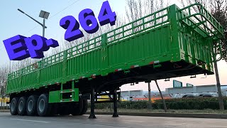 P264 Well Made Side Fence Trailer By Star Trailer For Gabon Market To LIBREVILLE Port