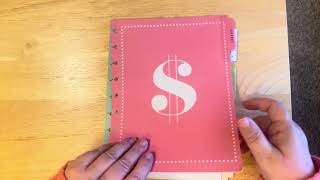 Repurposing an old Happy Planner budget extension pack