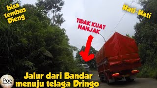 jalur dari Bandar menuju telaga Dringo || jalur yang Sama untuk menuju ke Dieng.