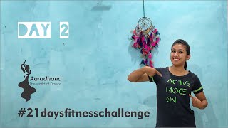 Day 2 #21daysfitnesschallenge | Easy home exercise for weight loss