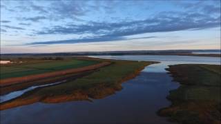 Wolfville Dykes at Sunrise (Nova Scotia)