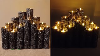 Spooky Halloween DIY Faux Dripping Candle Cluster  Made for Battery Operated Candle Lights ONLY