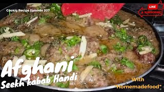 Afghani Seekh Kabab Handi||Steam seekh Kabab handi||#reels#chef#ytshorts#beefkababrecipe#dinnertime