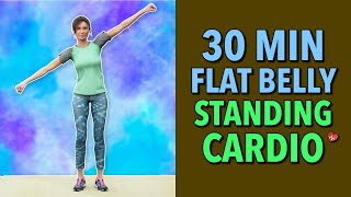 30 Minute Standing Cardio Abs: Walk Your Way to a Flat Belly