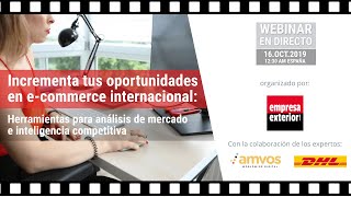 Incrementa tus oportunidades en e-commerce internacional | Webinar DHL Express España