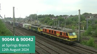 90044 & 90042 at Springs Branch - 12th August 2024