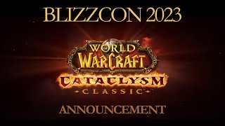 Blizzcon 2023 WoW Classic Cataclysm Announcement